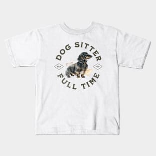 Full Time Dog Lover Kids T-Shirt